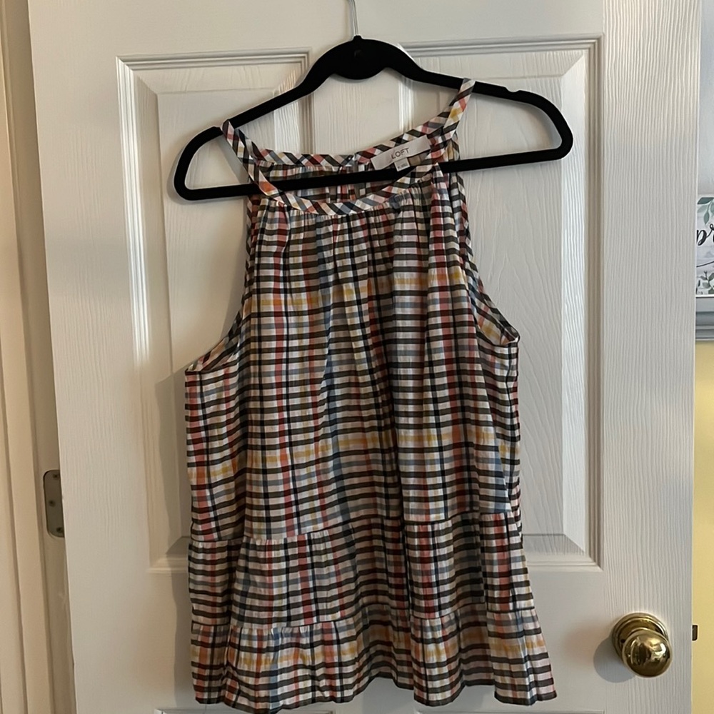 Plaid loft, size extra large tank